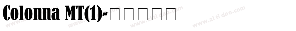 Colonna MT(1)字体转换